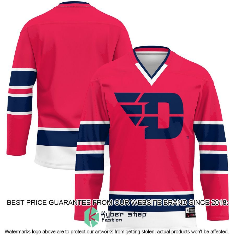 Dayton Flyers Red Hockey Jersey