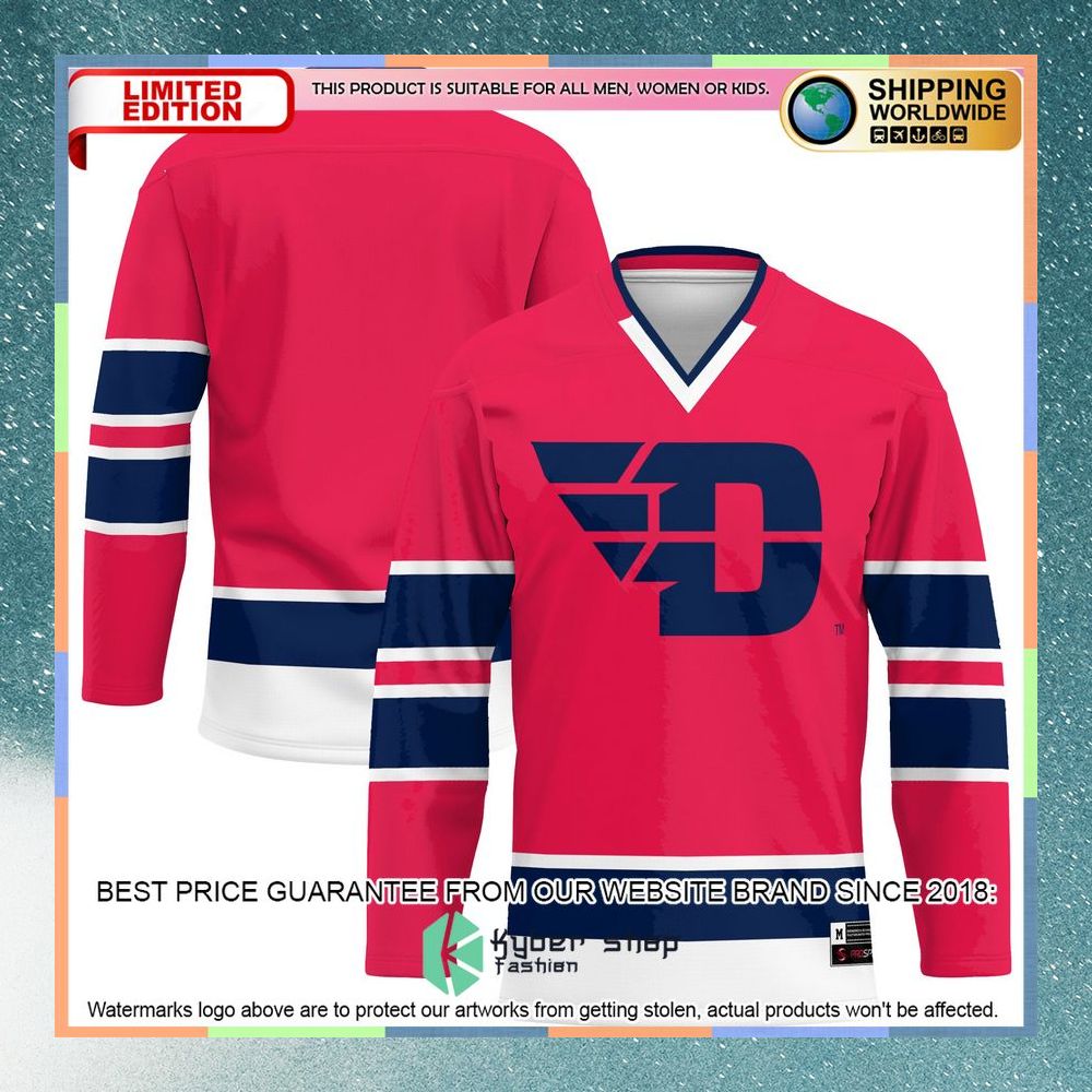 Dayton Flyers Red Hockey Jersey 5 Dayton Flyers Red Hockey Jersey word3