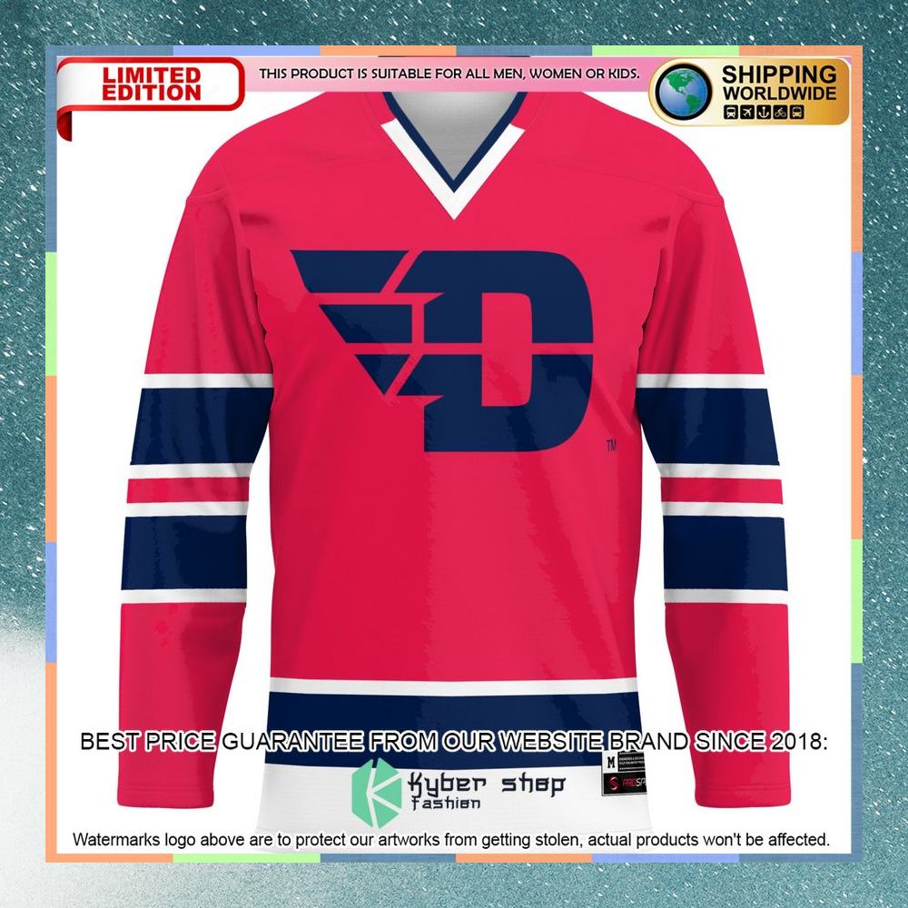 Dayton Flyers Red Hockey Jersey 6 Dayton Flyers Red Hockey Jersey word3