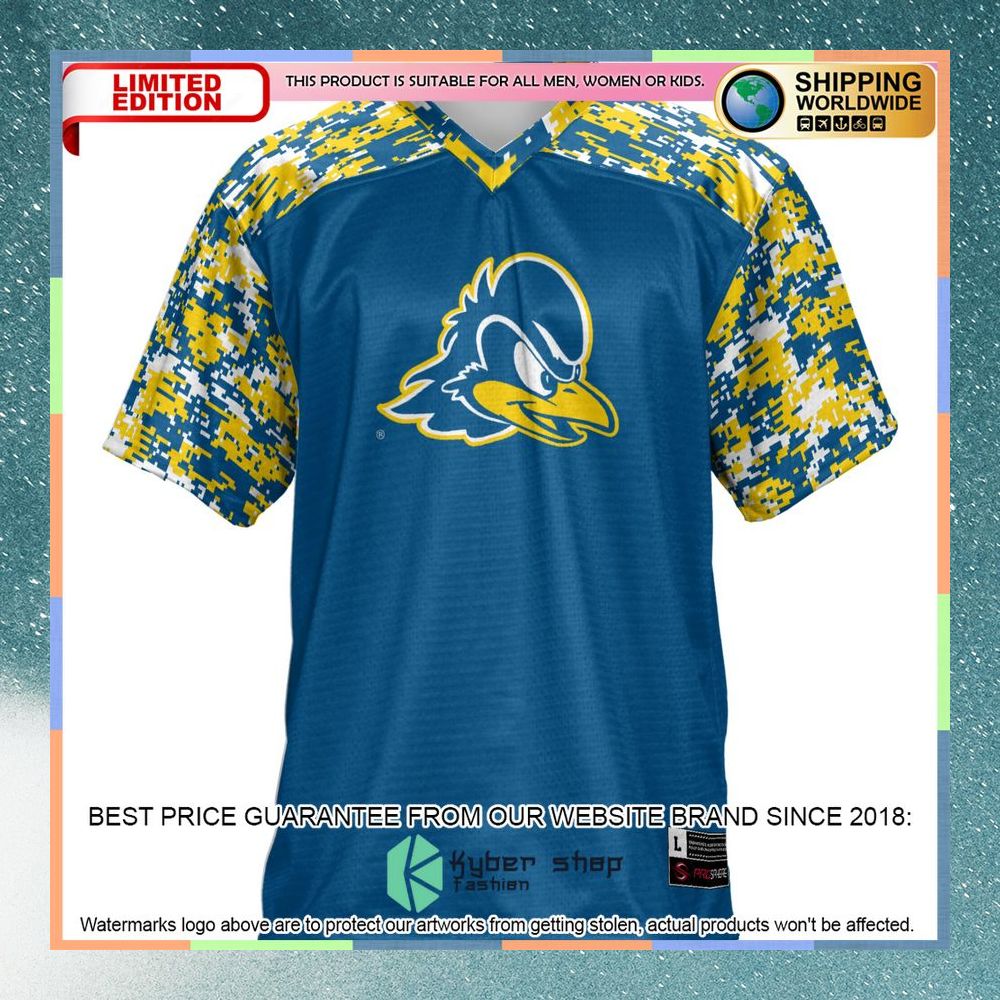 Delaware Fightin' Blue Hens Royal Football Jersey 6 Delaware Fightin' Blue Hens Royal Football Jersey word3