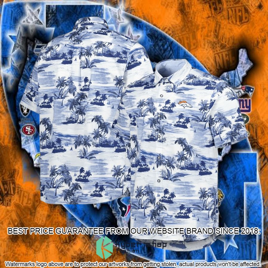 Denver Broncos Tommy Bahama Navy Sport Tropical Horizons Hawaiian Shirt 4 Denver Broncos Tommy Bahama Navy Sport Tropical Horizons Hawaiian Shirt word2