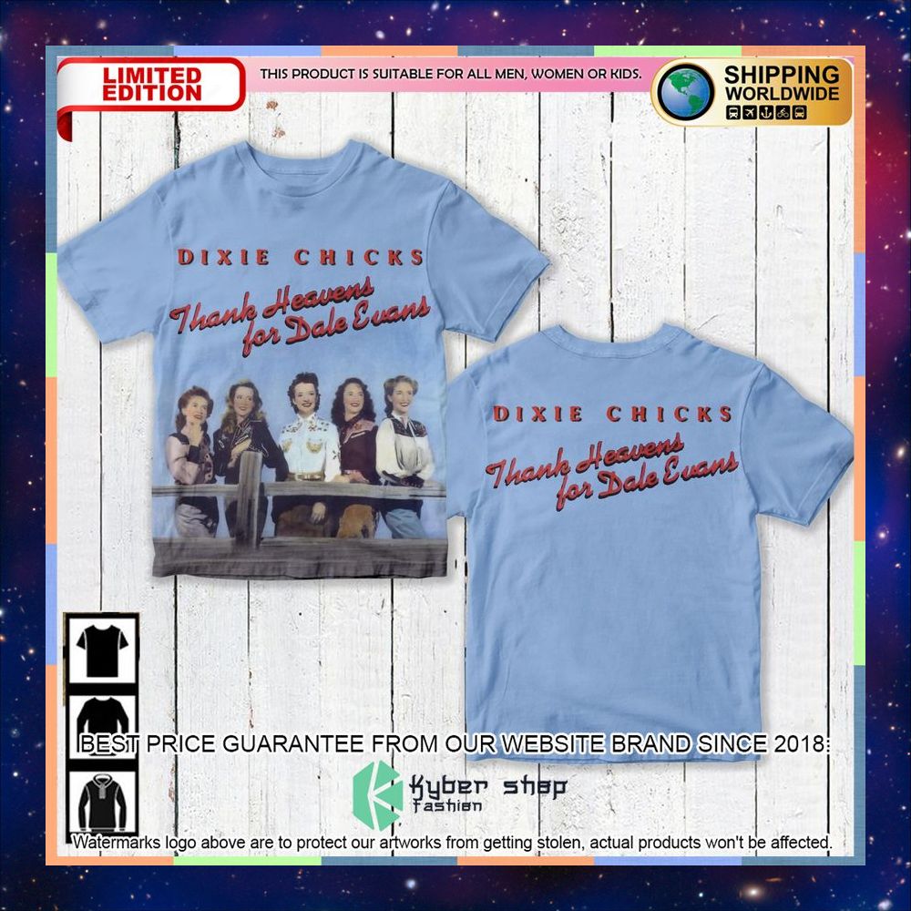 Dixie Chicks Thank Heavens For Dale Evans Album T Shirt 3 dixie chicks thank heavens for dale evans album t shirt 1 861