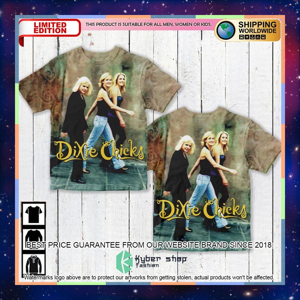 Dixie Chicks Wide Open Spaces Album T Shirt 3 dixie chicks wide open spaces album t shirt 1 519