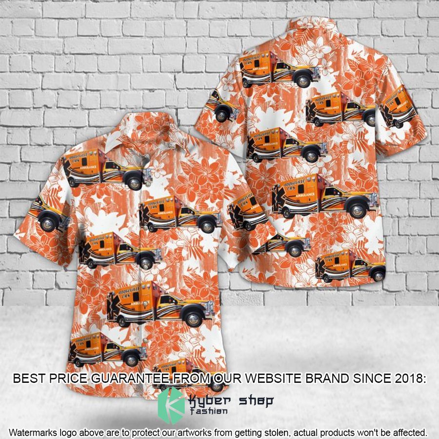 Dodgeville Wisconsin Dodgeville Area Ambulance Service's DAAS Hawaiian Shirt