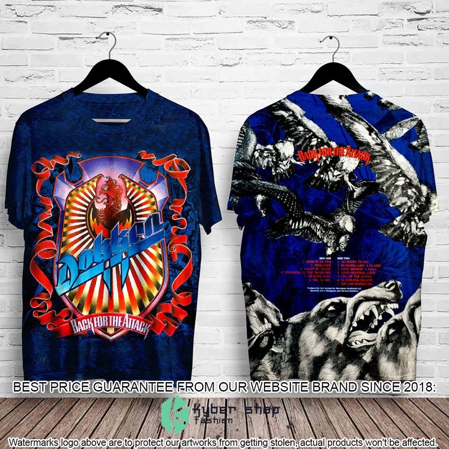 dokken band back for the attack album t shirt 1 826