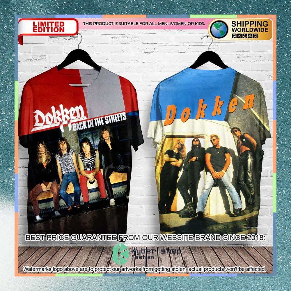 dokken band back in the streets album t shirt 1 437