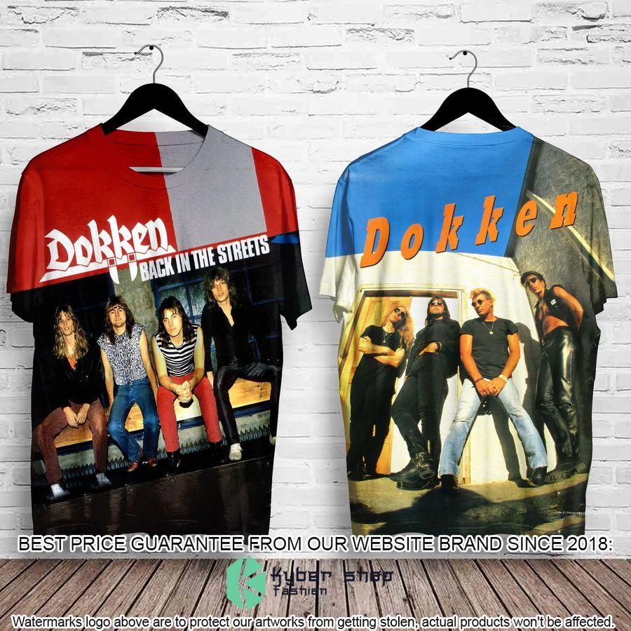 dokken band back in the streets album t shirt 1 74
