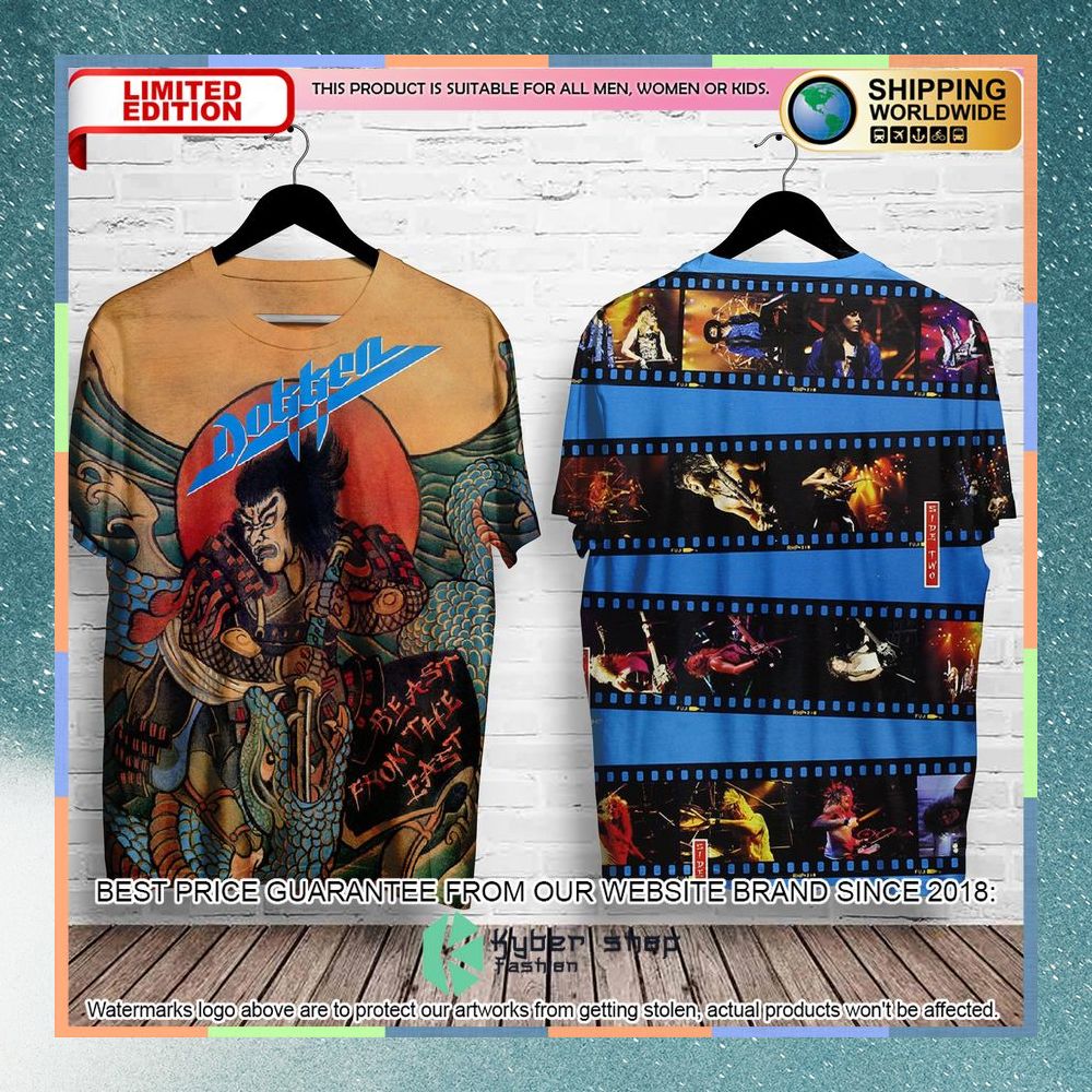 dokken band beast from the east album t shirt 1 560