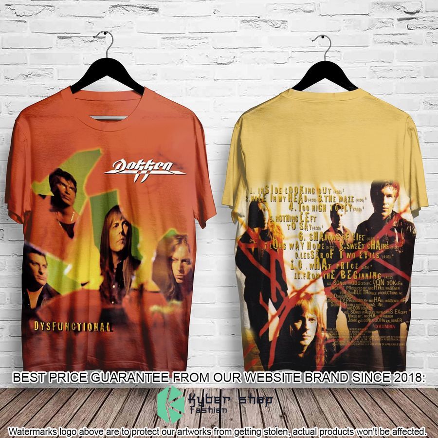 dokken band dysfunctional album t shirt 1 160