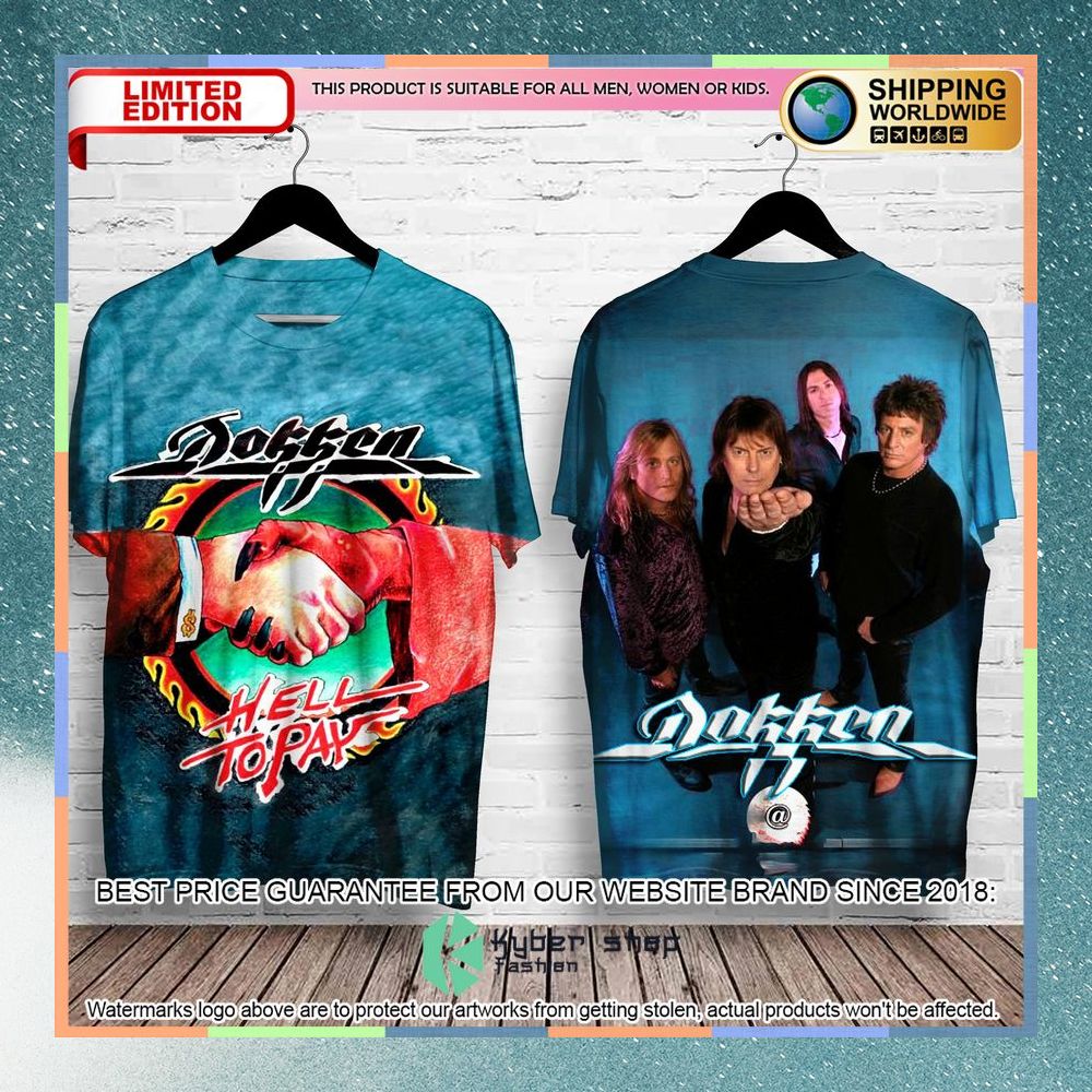 dokken band hell to pay album t shirt 1 178