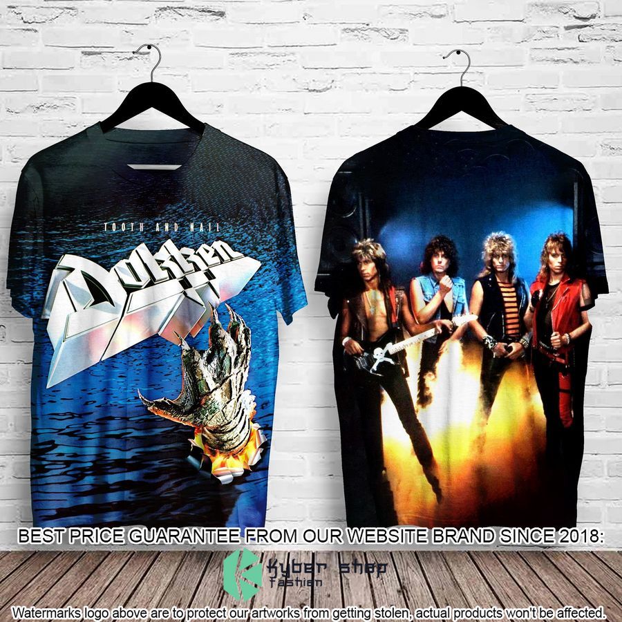 dokken band tooth and nail album t shirt 1 901