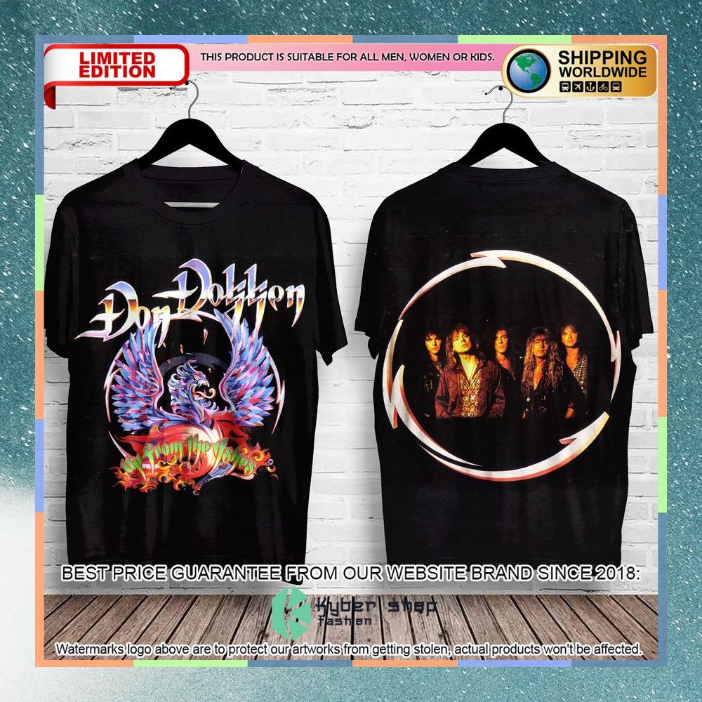 dokken band up from the ashes album t shirt 1 818