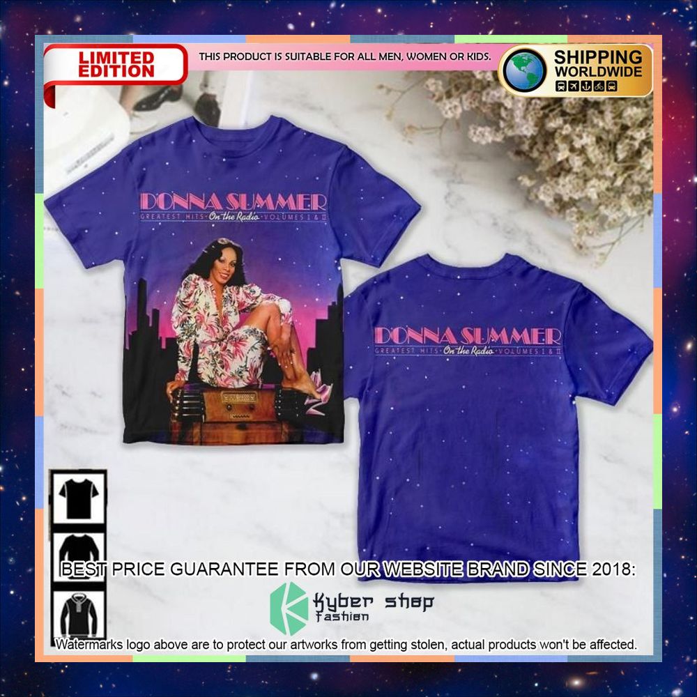 Donna Summer On The Radio Album T Shirt 3 donna summer on the radio album t shirt 1 127