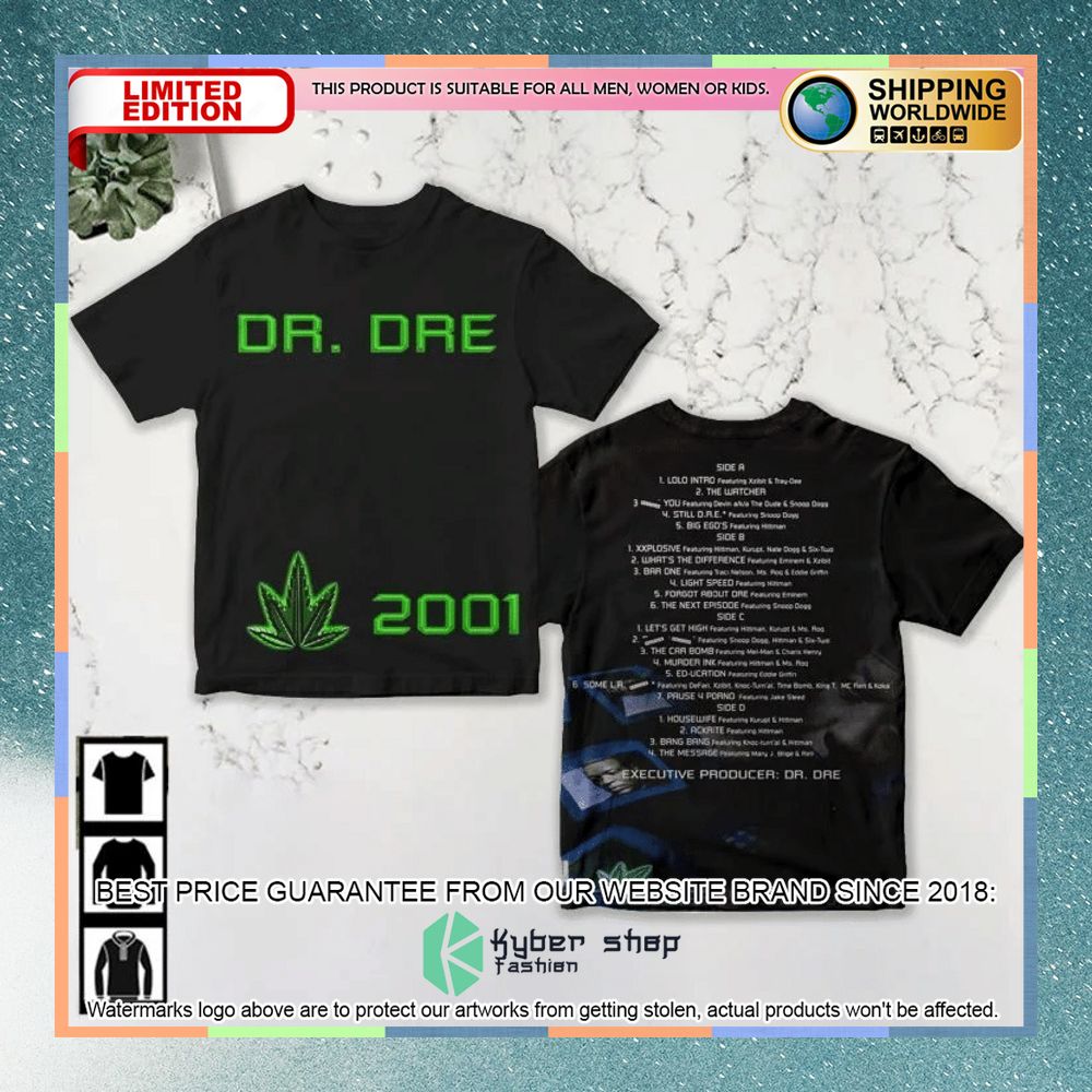 dr dre 2001 album t shirt 1 262
