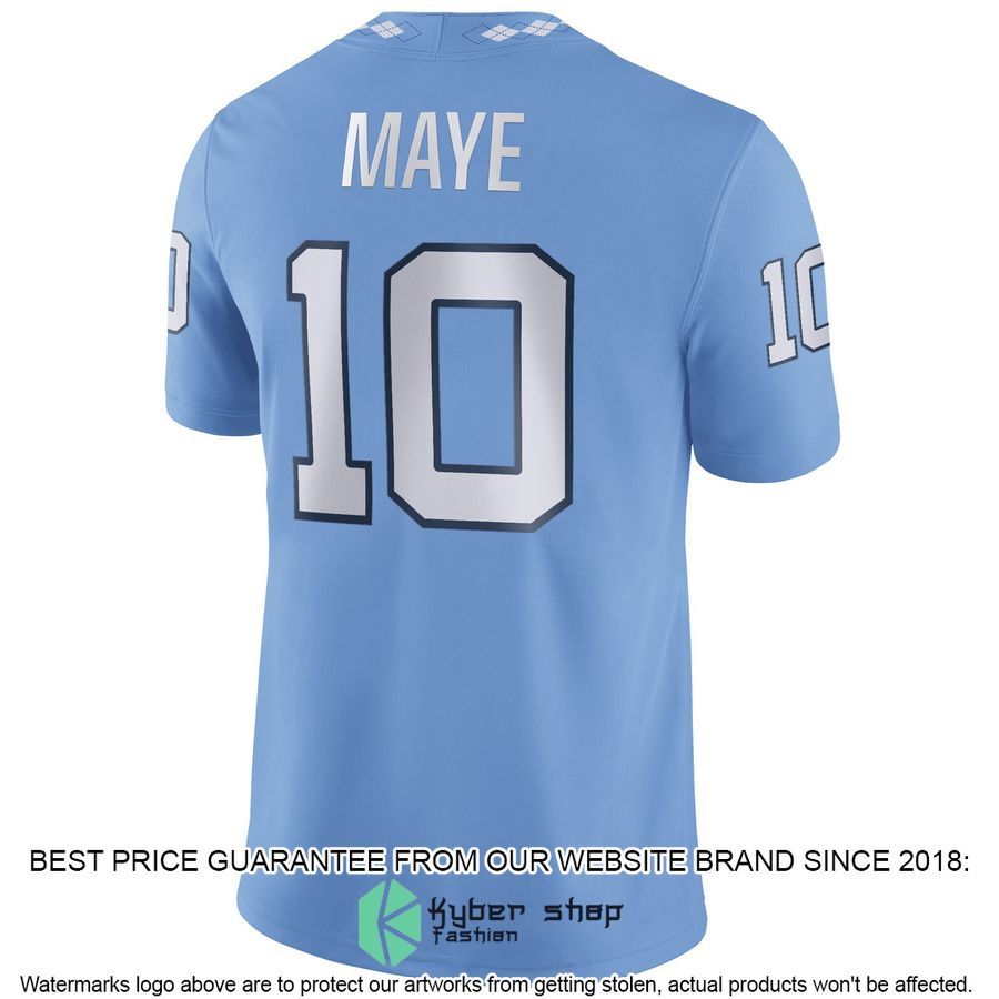 Drake Maye North Carolina Tar Heels Jordan Brand NIL Carolina Blue Football Jersey 3 Drake Maye North Carolina Tar Heels Jordan Brand NIL Carolina Blue Football Jersey word2