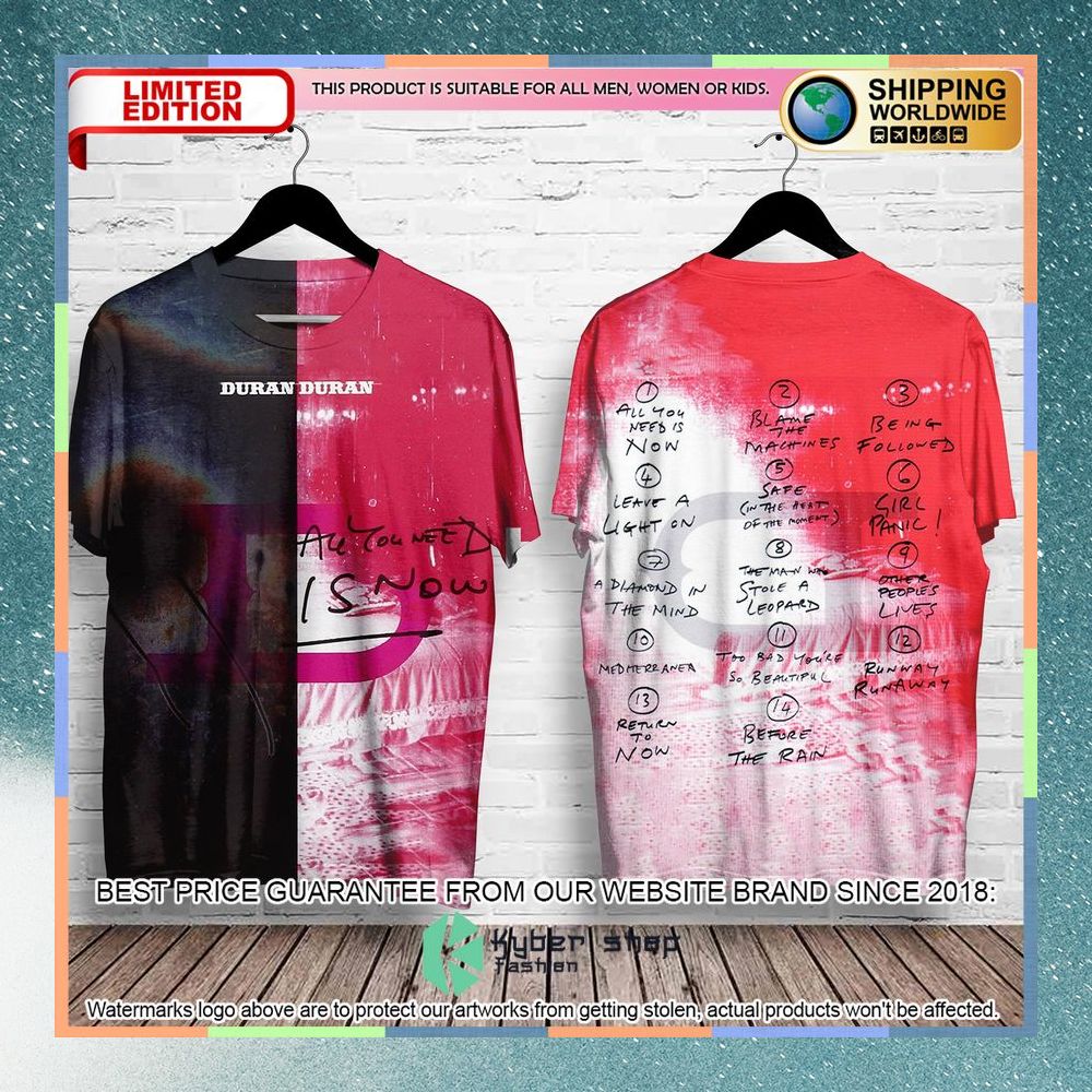 duran duran all you need is now album t shirt 1 207