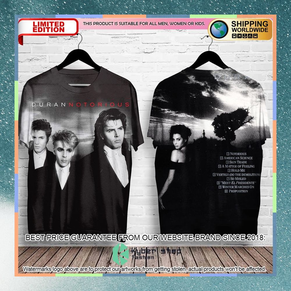 duran duran notorious album t shirt 1 614