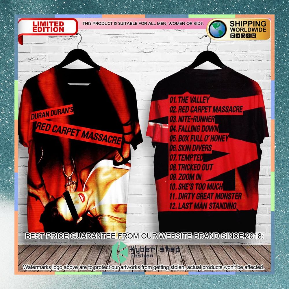 duran duran red carpet massacre album t shirt 1 298
