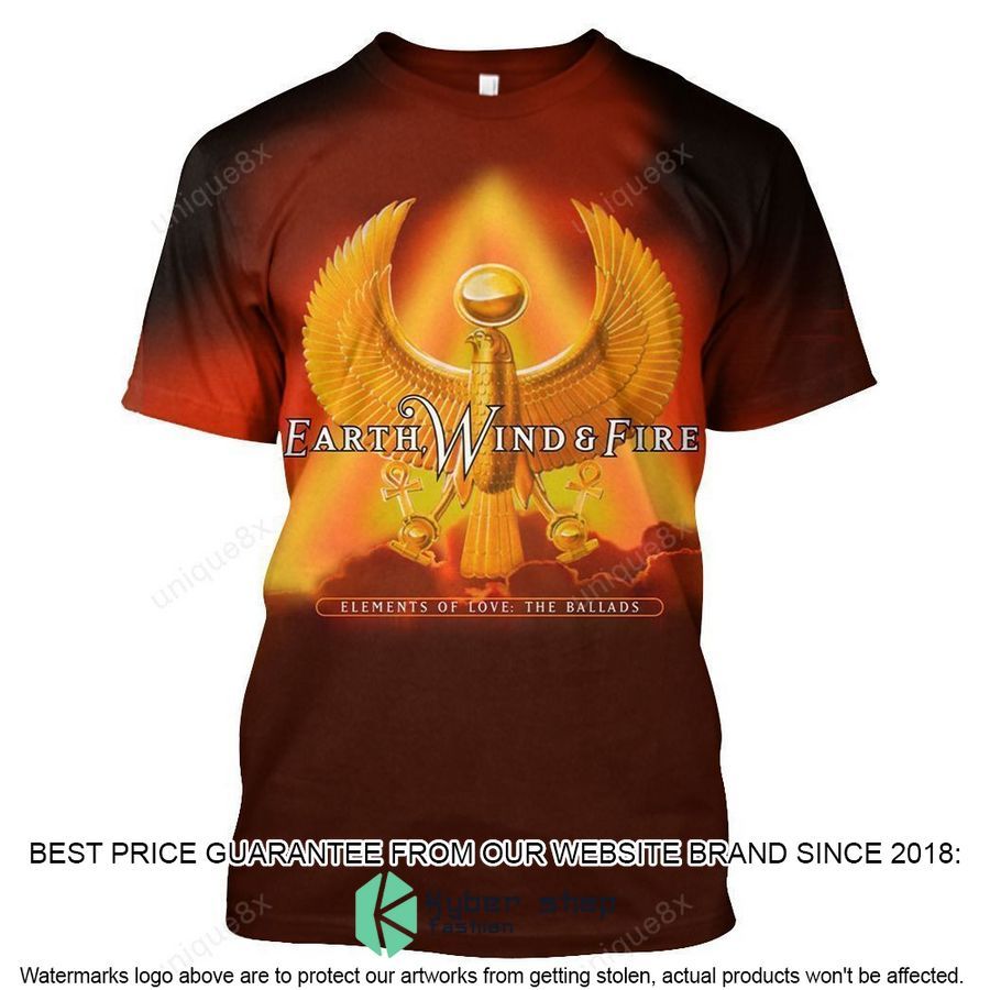 earth wind fire elements of love ballads album t shirt 1 605