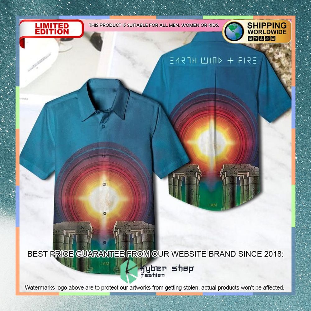 earth wind fire i am hawaiian shirt 1 496