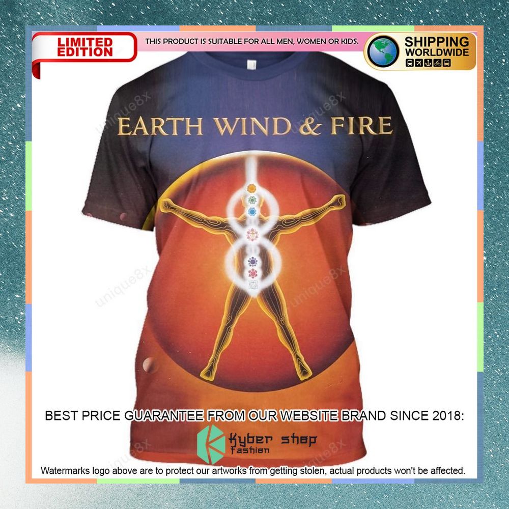 earth wind fire powerlight album t shirt 1 566