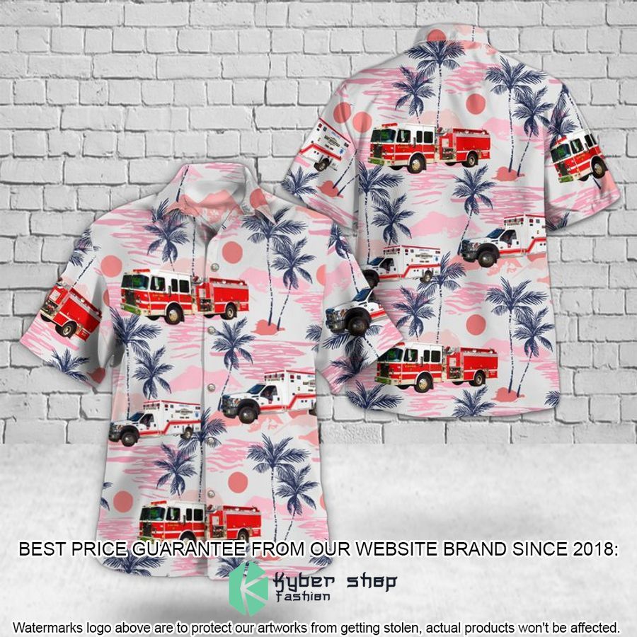 East Brookfield Massachusetts East Brookfield Fire Department Hawaiian Shirt