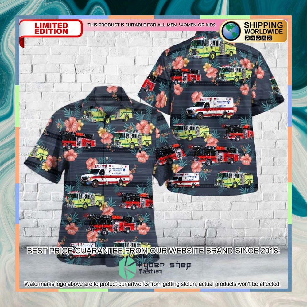East Longmeadow Massachusetts East Longmeadow Fire Department Hawaiian Shirt 3 East Longmeadow Massachusetts East Longmeadow Fire Department Hawaiian Shirt word3