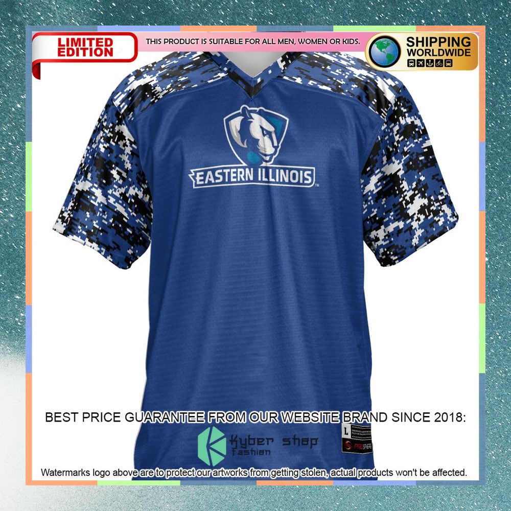 Eastern Illinois Panthers Blue Football Jersey 6 Eastern Illinois Panthers Blue Football Jersey word3