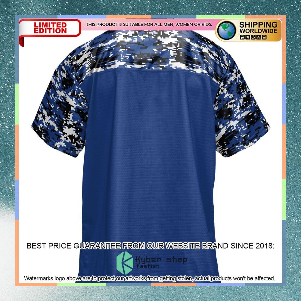 Eastern Illinois Panthers Blue Football Jersey 7 Eastern Illinois Panthers Blue Football Jersey word3