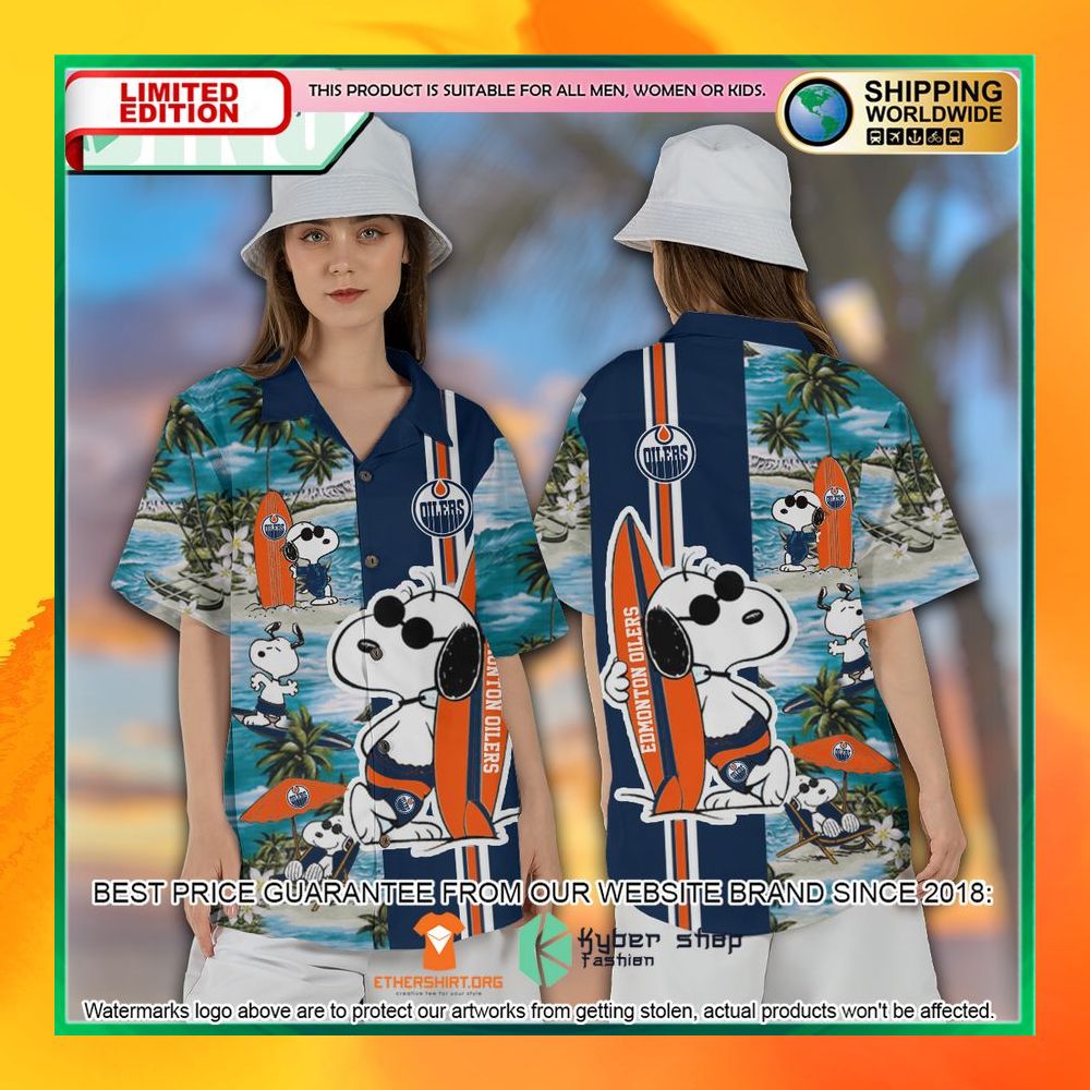 Edmonton Oilers Snoopy Hawaiian Shirt and Shorts 6 edmonton oilers snoopy hawaiian shirt and shorts 3 112