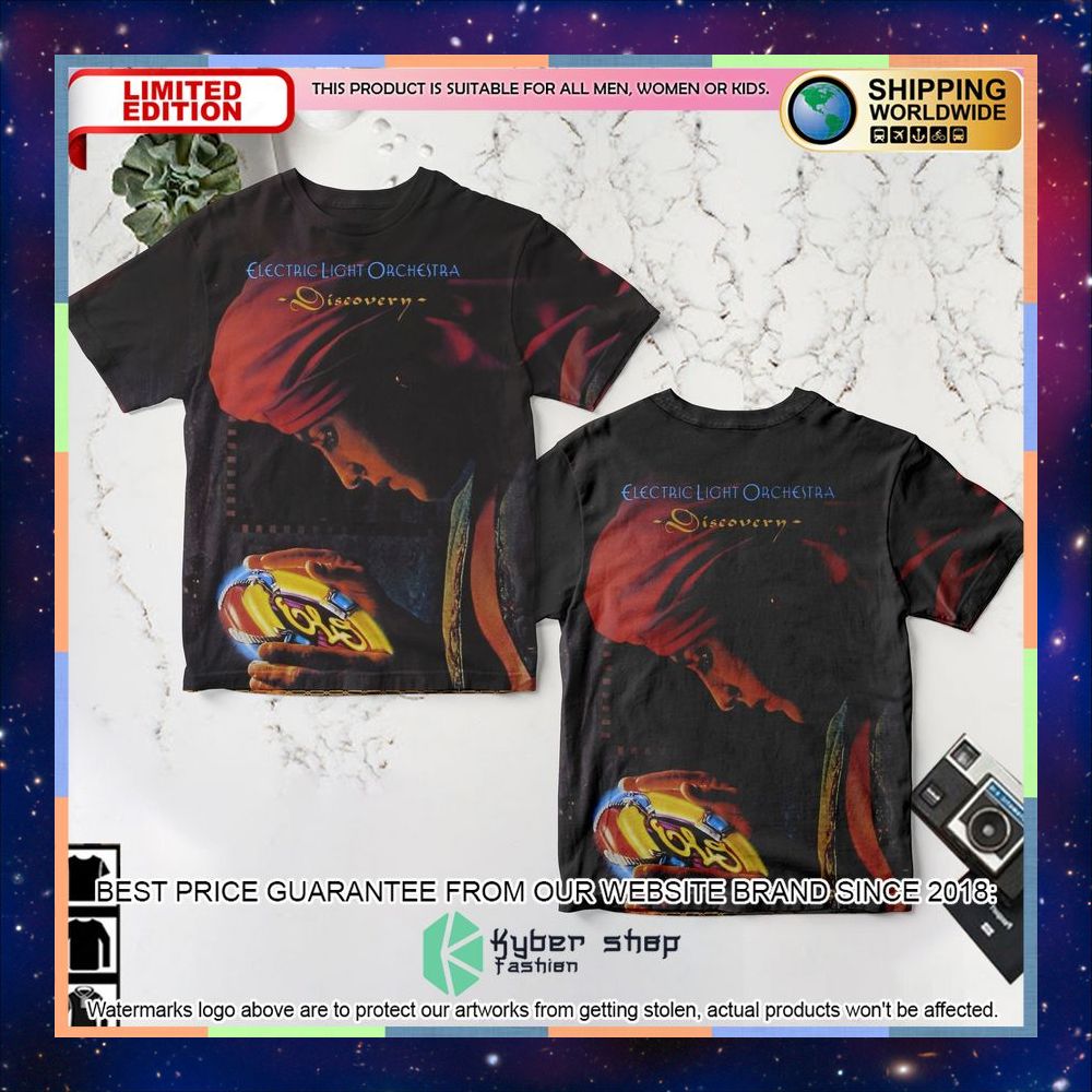 Electric Light Orchestra Band Discovery T Shirt 3 electric light orchestra band discovery t shirt 1 140