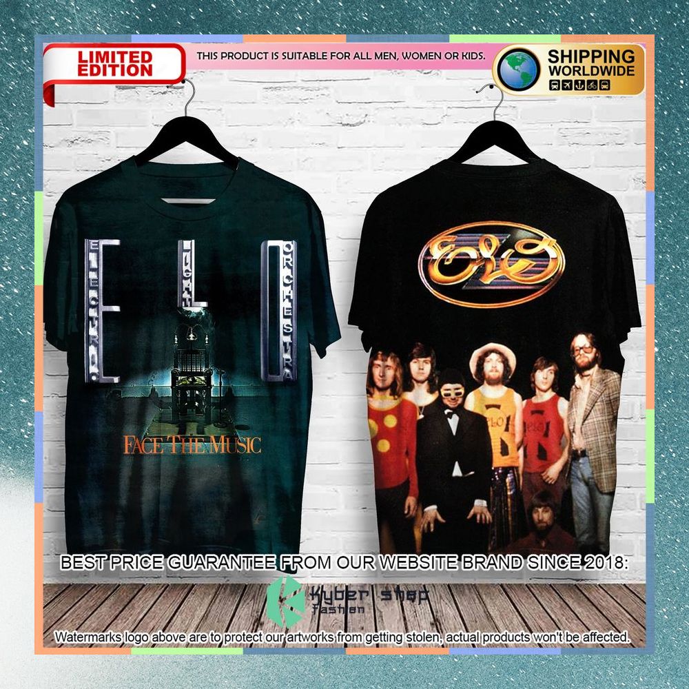 electric light orchestra face the music album t shirt 1 627