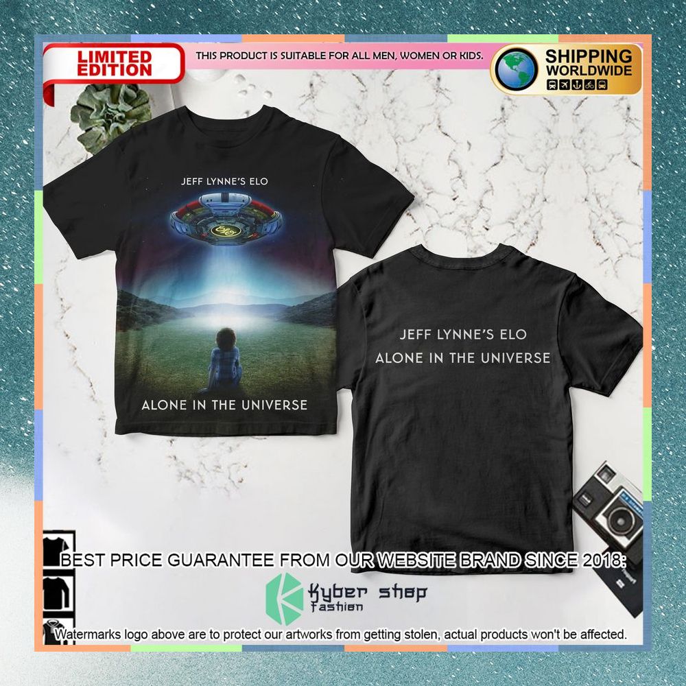 electric light orchestra jeff lynne alone in the universe t shirt 1 121