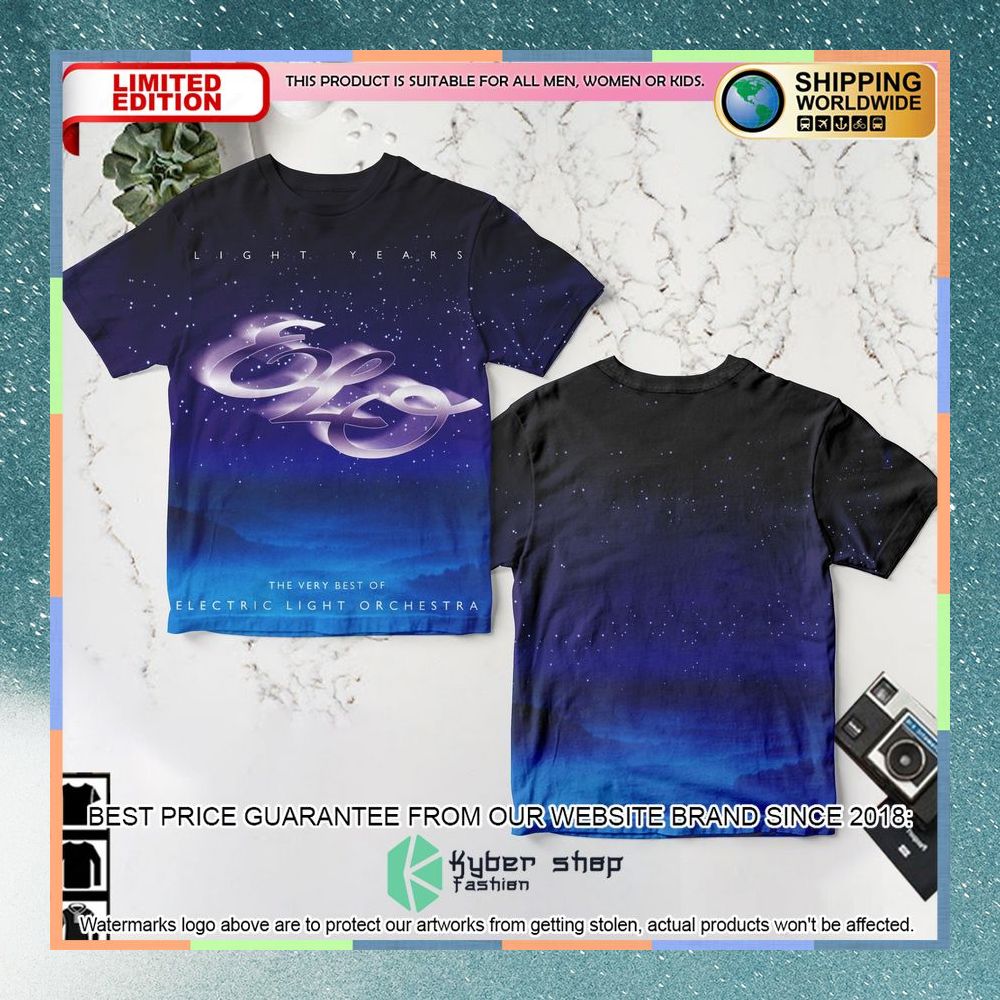 electric light orchestra light years album t shirt 1 424