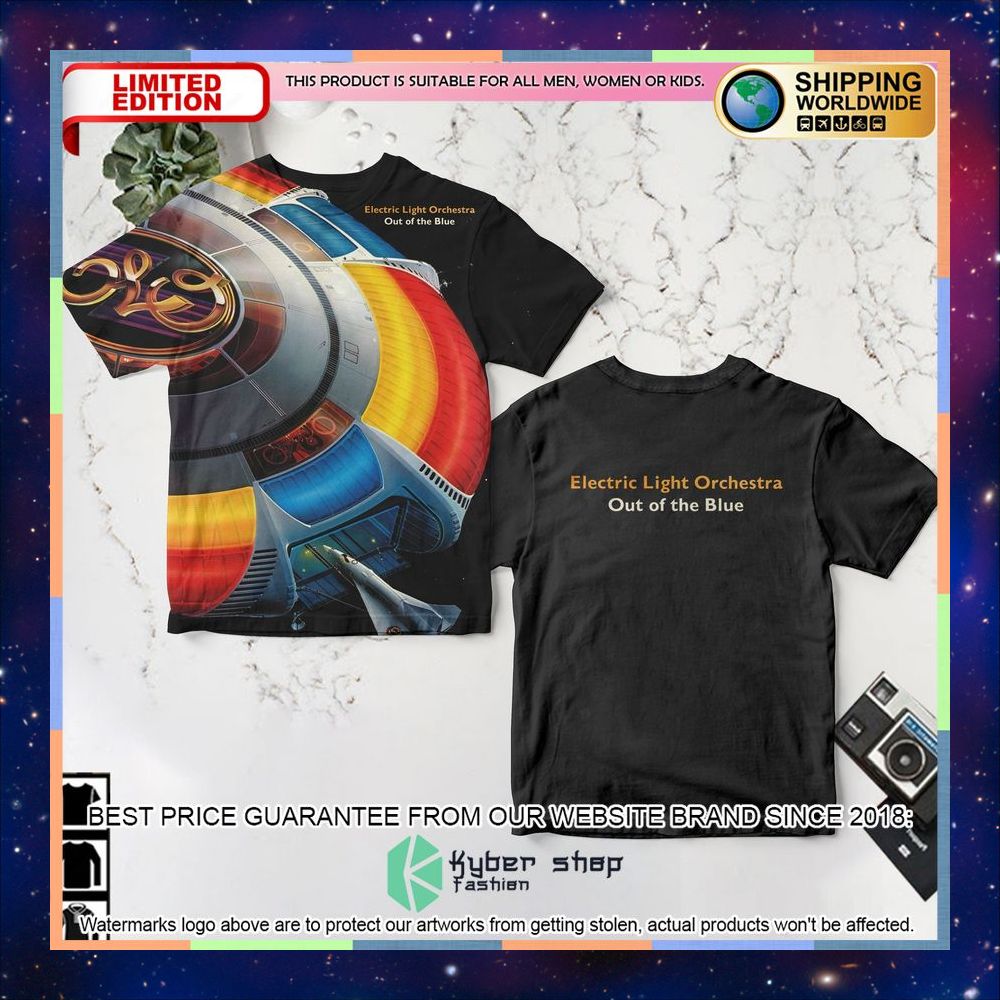 Electric Light Orchestra Out Of The Blue T Shirt 3 electric light orchestra out of the blue t shirt 1 189