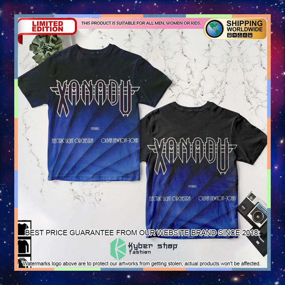 Electric Light Orchestra Xanadu Album T Shirt 3 electric light orchestra xanadu album t shirt 1 817