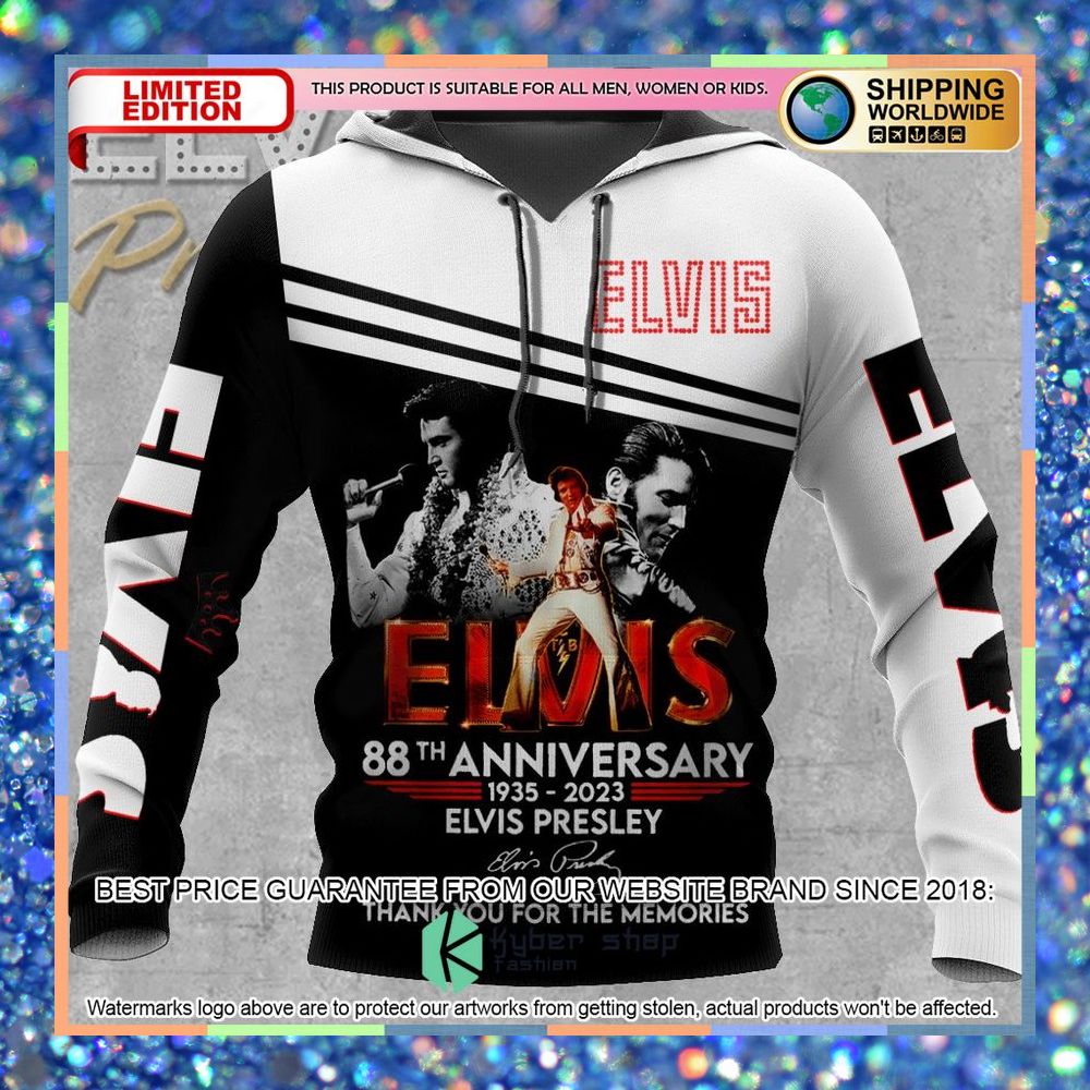 Elvis Presley 88th Anniversary 3D Shirt, Hoodie 7 elvis presley 88th anniversary 3d shirt hoodie 1 325