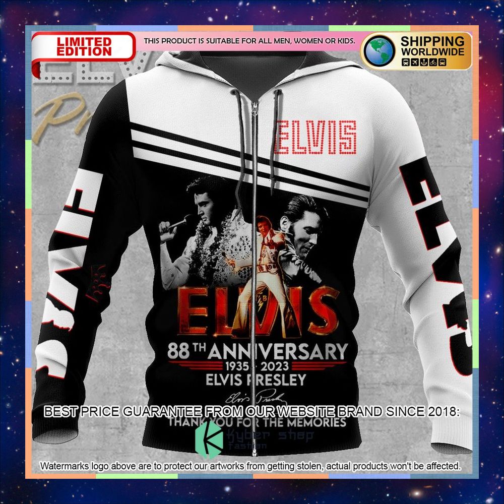 Elvis Presley 88th Anniversary 3D Shirt, Hoodie 15 elvis presley 88th anniversary 3d shirt hoodie 3 836