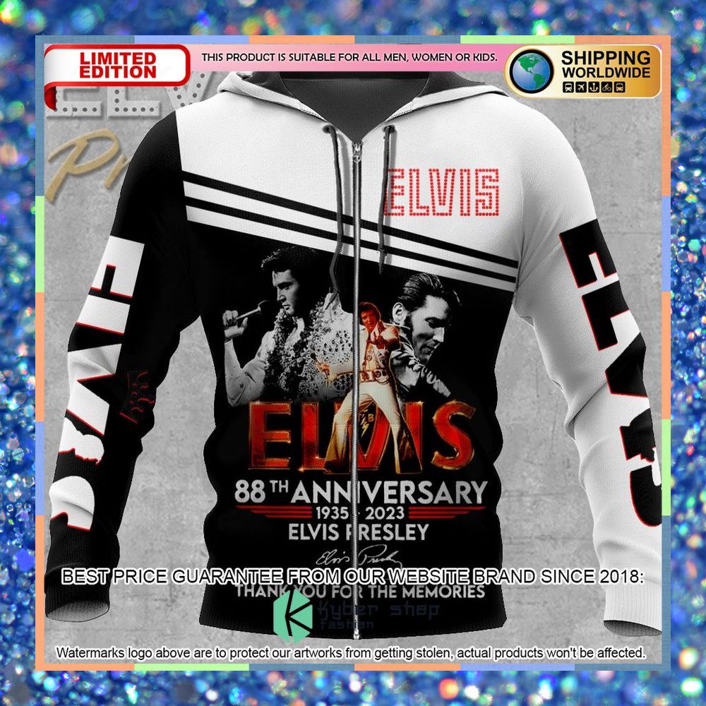 Elvis Presley 88th Anniversary 3D Shirt, Hoodie 9 elvis presley 88th anniversary 3d shirt hoodie 3 966