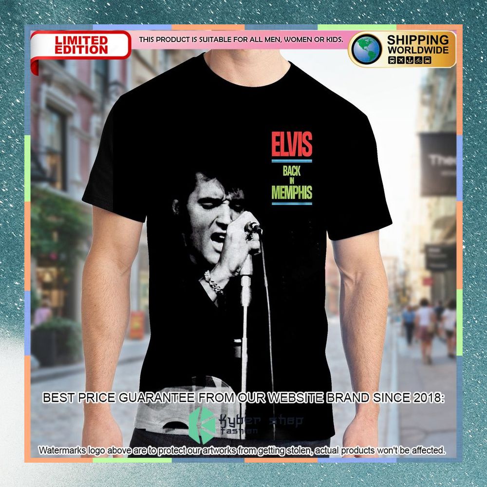 Elvis Presley Back In Memphis Album T Shirt 3 elvis presley back in memphis album t shirt 1 338
