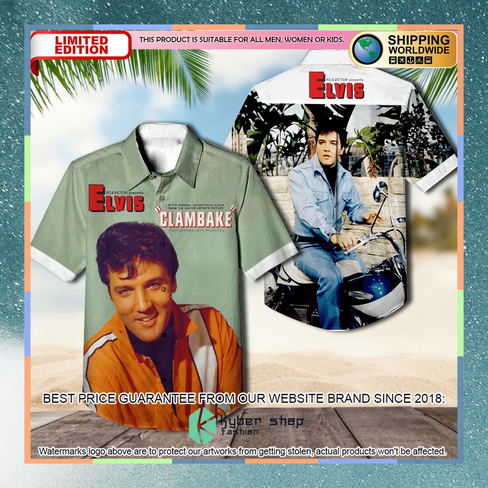 elvis presley clambake album hawaiian shirt 1 929