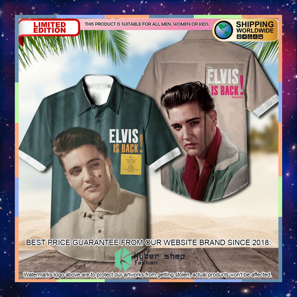 Elvis Presley Elvis Is Back Album Hawaiian Shirt 3 elvis presley elvis is back album hawaiian shirt 1 46