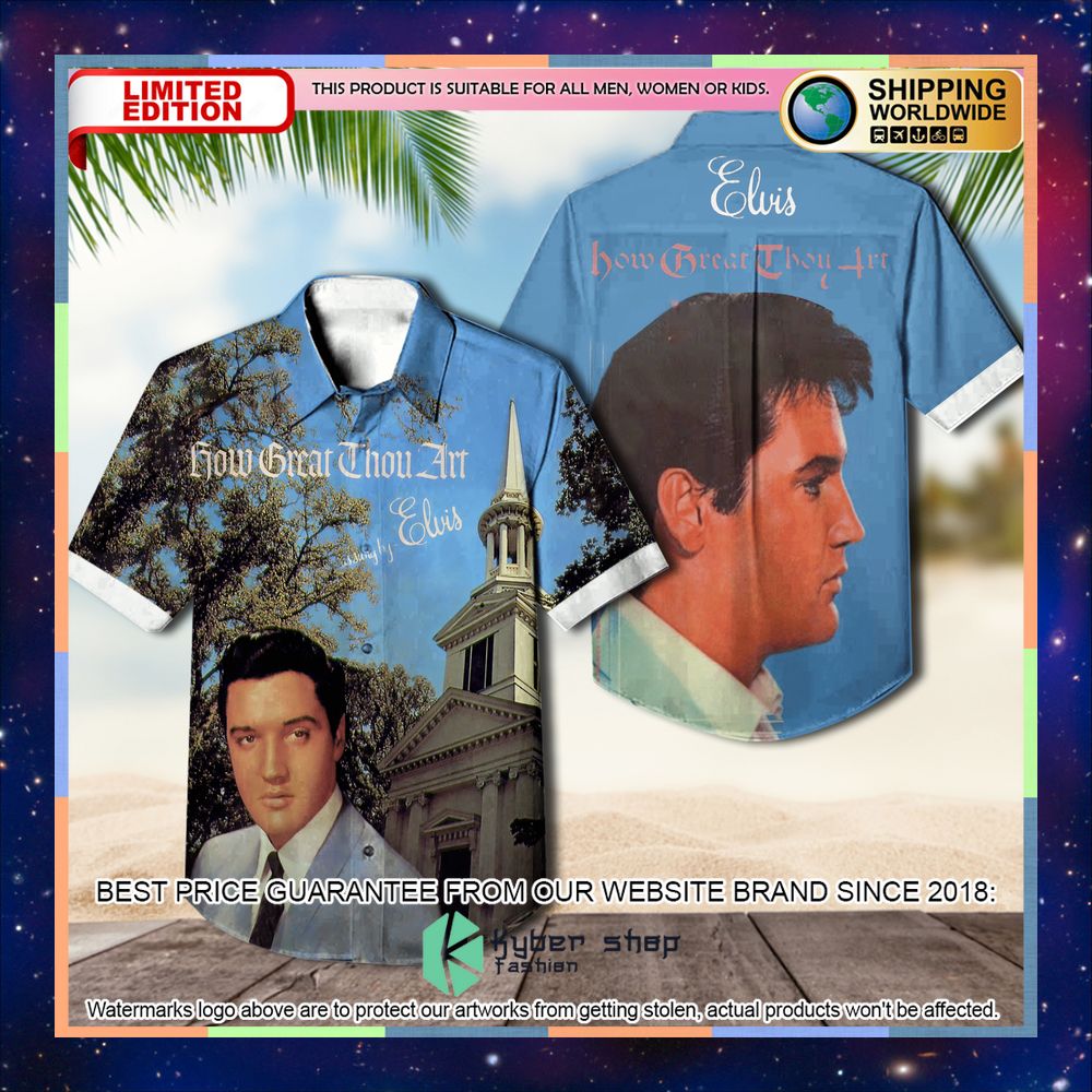 Elvis Presley How Great Thou Art Album Hawaiian Shirt 3 elvis presley how great thou art album hawaiian shirt 1 19
