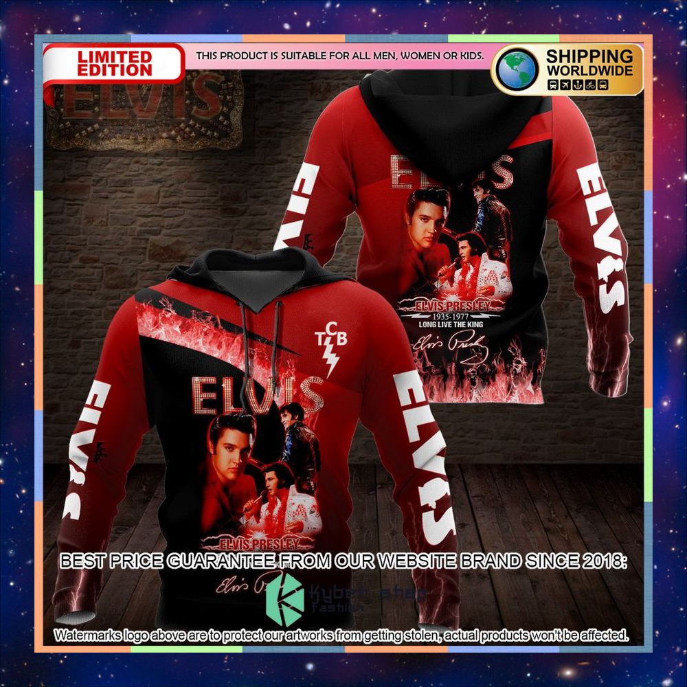 Elvis Presley Long Live The King 3D Shirt, Hoodie 16 elvis presley long live the king 3d shirt hoodie 4 275