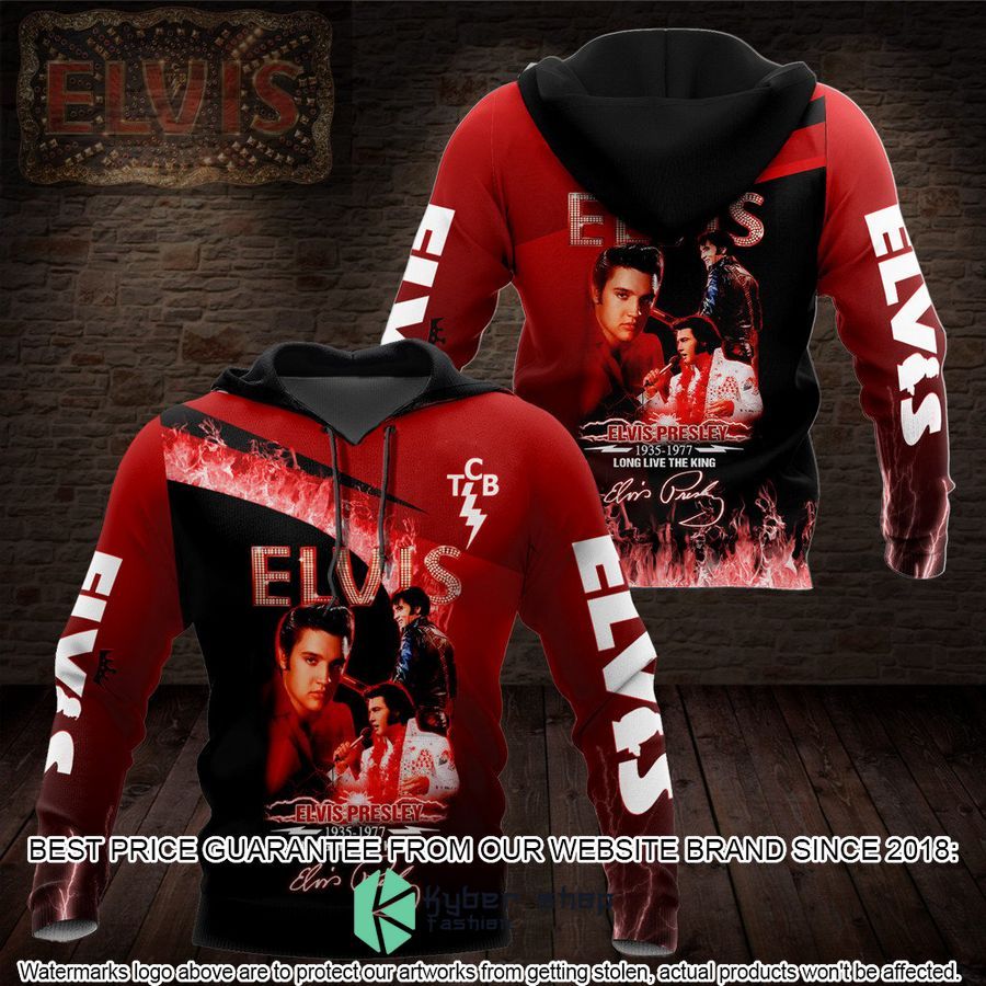Elvis Presley Long Live The King 3D Shirt, Hoodie 4 elvis presley long live the king 3d shirt hoodie 4 356