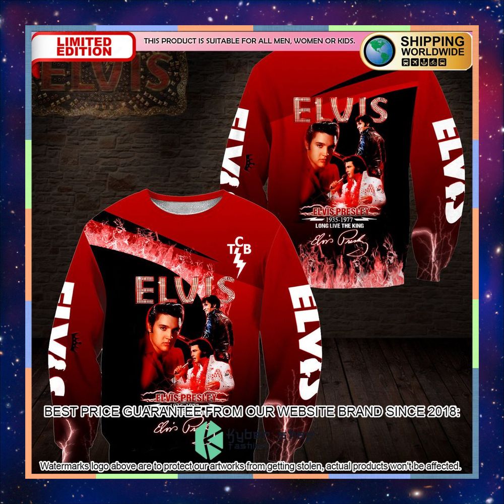Elvis Presley Long Live The King 3D Shirt, Hoodie 17 elvis presley long live the king 3d shirt hoodie 5 756