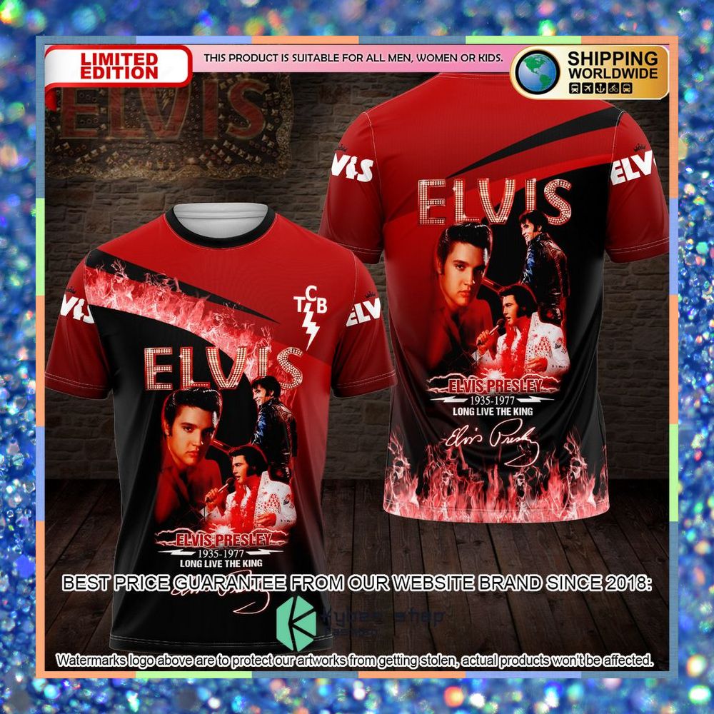 Elvis Presley Long Live The King 3D Shirt, Hoodie 12 elvis presley long live the king 3d shirt hoodie 6 624