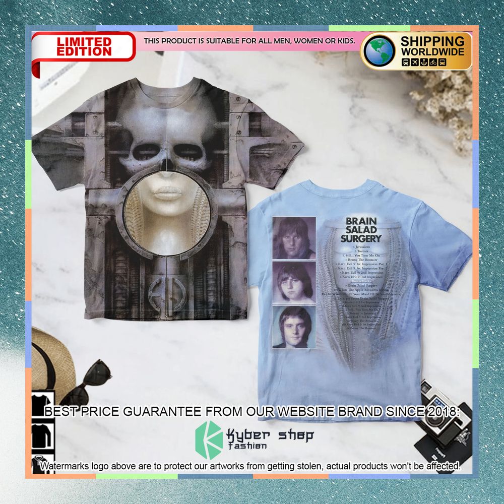 emerson lake palmer brain salad surgery album t shirt 1 654
