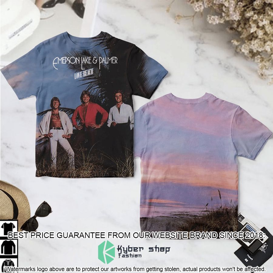 emerson lake palmer love beach album t shirt 1 615