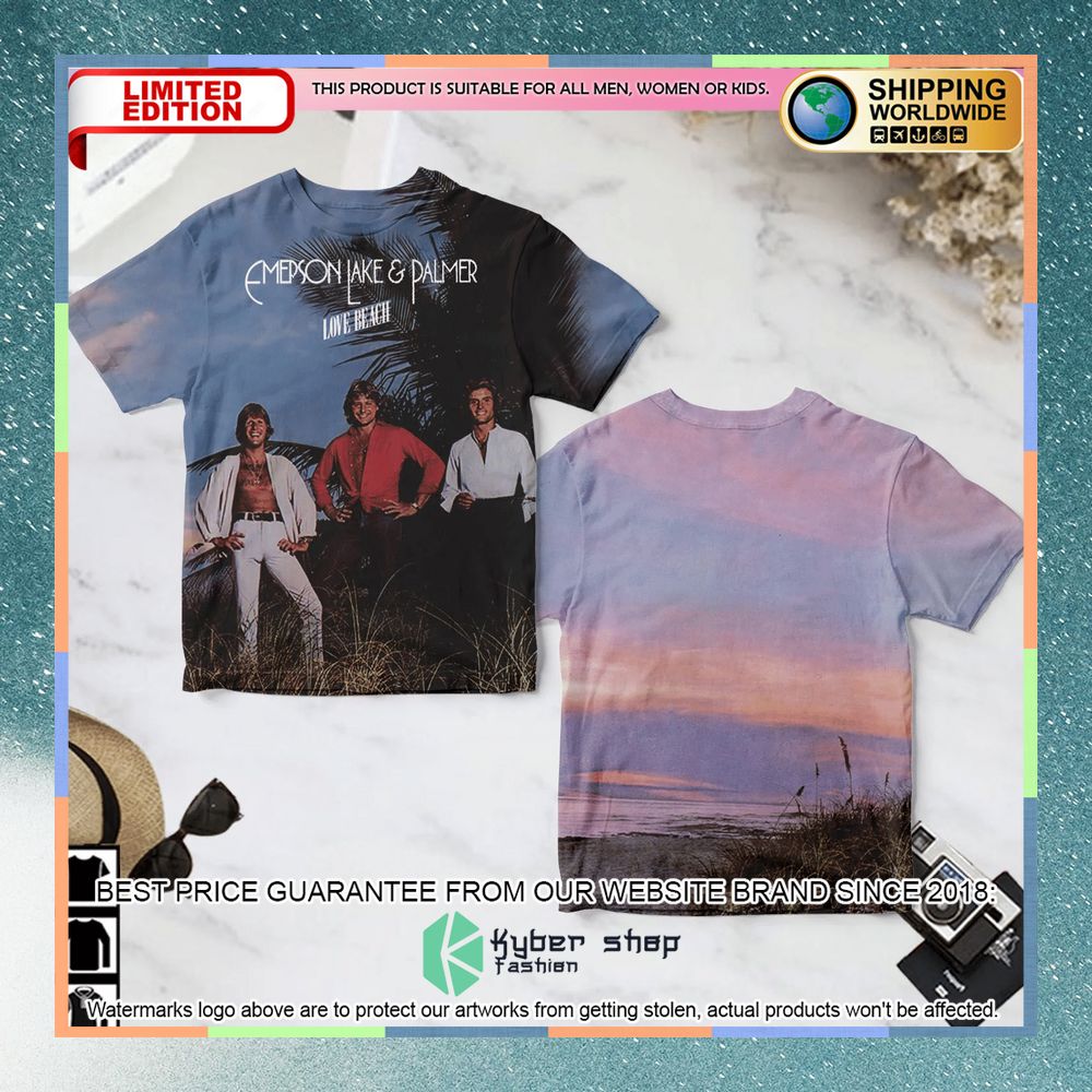 emerson lake palmer love beach album t shirt 1 902